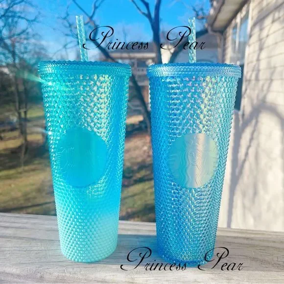 Starbucks | Dining | Starbucksblue Ombr Venti 24 Oz Thailand Baby Bling  Studded | Poshmark